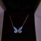 Collier Lumineux Intelligent Papillon Bleu