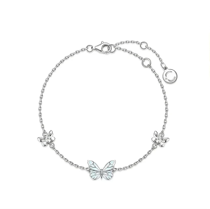 Bracelet Papillon Bleu Rêve Lumineux