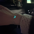 Bracelet Papillon Bleu Rêve Lumineux